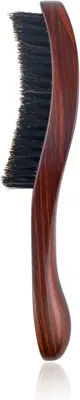 Image de Brosse à cheveux avec des poils de sanglier, de dureté moyenne, manche en bois de hêtre, idéale pour les cheveux épais, usage quotidien
