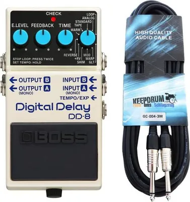 Image de Boss DD-8 Digital Delay Effet avec câble de 3m