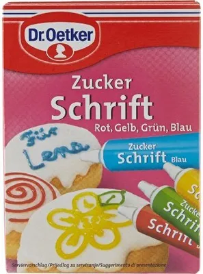 Zdjęcie produktu dla Dr Oetker Zuckerschrift, 17 opakowań (17 x 100g)