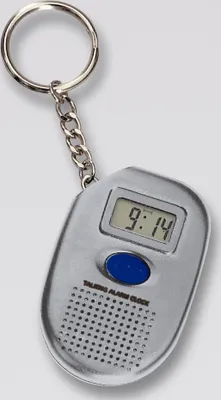Produktbild von Atlanta  Sprechender Schlüsselanhänger Quartz, mit Uhr, Weckfunktion mit Hahnenschrei; 8864