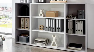 Produktbild von Regal Calvia 7 Büroregal in weiß