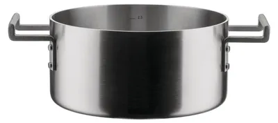 Bratpfanne 20 cm, Edelstahl, induktionsgeeignet, 2 Griffe