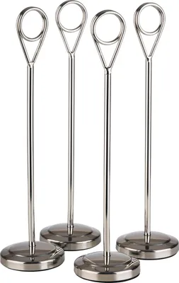 Obrázek produktu pro Sada 4 držáků karet APS, výška: 205 mm, ø: 50 mm, stříbrná