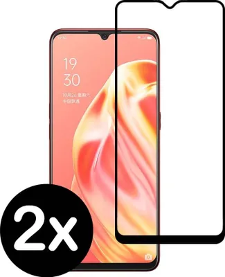 Produktbild von Smartphonica Full cover Glas Displayschutzfolie für Oppo A91 aus gehärtetem Glas mit abgerundeten Ecken - 2 Stück