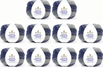 Obrázek produktu pro 5x DMC Merino Essentiel Ombré – příze s barevným přechodem ze 50 % merino vlny a 50 %.Polyakrylu (barva 1002)