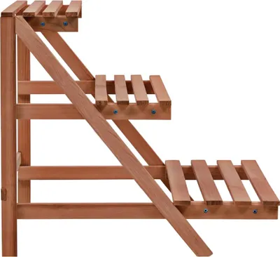 Obrázok produktu pre vidaXL 3-úrovňový stojan na rastliny Cedr 48x45x40 cm