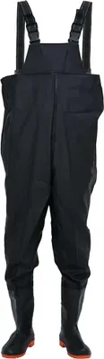 Image de vidaXL Waders avec bottes Noir taille 41
