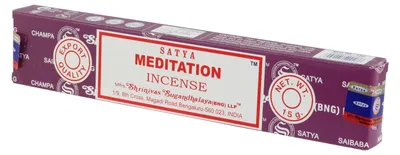 Produktbild von 1x 15g Packung Räucherstäbchen - Satya - Meditation - Duftmischung