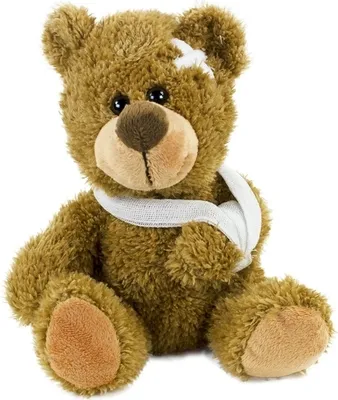 Produktbild von Teddybär mit Verband 21 cm Kuscheltier Gute Besserung Glücksbringer