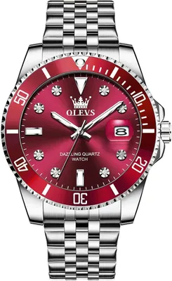 Produktbild von mit Datum Quarz Analog Leuchtziffern Herrenuhren mit Metallarmband Geschenke für Männer