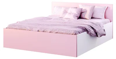 Produktbild von FurnitureByJDM Bett 180 x 200 cm mit Stauraum – Doppelbett mit Bettkasten Weiß / Rosa