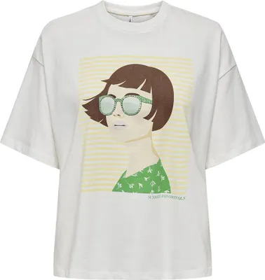 Produktbild von Only Wendie Life Kurzarm-t-shirt Weiß XS Frau Weiß XS