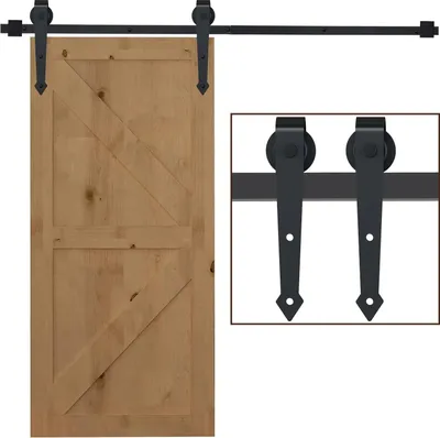 Produktbild von Schiebetür Beschlagset - Schienensystem - Schiene 200 cm (2 m) - Komplettes Montageset