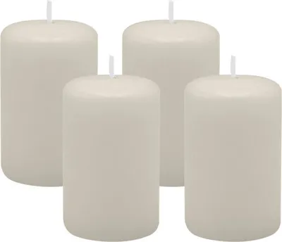 Produktbild von 4er Set Adventskranzkerzen Moonstone Stein Ø 50 x 80 mm