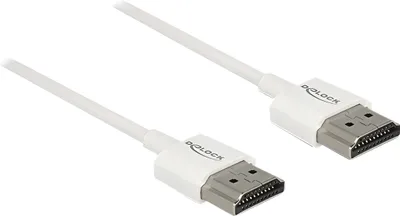 Immagine prodotto di DELOCK HDMI-Kabel HighSpeed Ethernet A->A 4K 3D 0,50m weiß