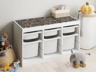 Zdjęcie produktu dla Naklejka na blat TROFAST Kreskówkowe Tipi