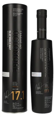 Produktbild von Octomore EDITION: 17.1 Super Heavily Peated Islay Single Malt Release 2026 59,7% Vol. 0,7l in Tinbox