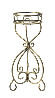 Produktbild von Dąstal | Blumenbeet aus Metall - Hunter - 76 cm - Schwarz mit gold - Stilvoll und modern
