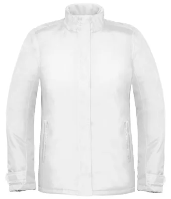 Image de Veste thermique B&C Premium Real+ pour femmes, coupe-vent, imperméable FK107 (XL) (blanc)