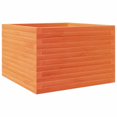 Produktbild von Pflanzkübel Wachsbraun 70x70x46 cm Massivholz Kiefer