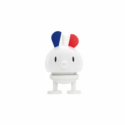 Produktbild von Hoptimist Dekofigur I love France Bumble S, ABS-Kunststoff, Stahl, Weiß, 8.7 cm, 32524