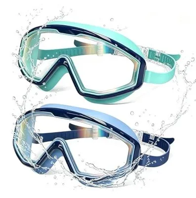 Zdjęcie produktu dla Okulary pływackie dla dzieci anty parujące UV 2 sztuki