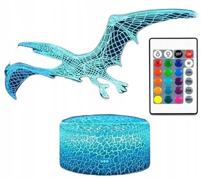 Produktbild von moXomi 3D LED Lampe Pterodaktyl Dinosaurier Nachtlicht