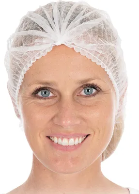 Produktbild von HYGOSTAR PP-Klipp-Haube PP-Vlies weiß 100 Stück