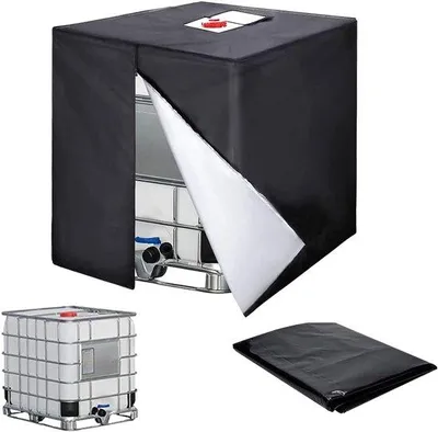 Image de Housse de protection 1000L en toile noire 420D