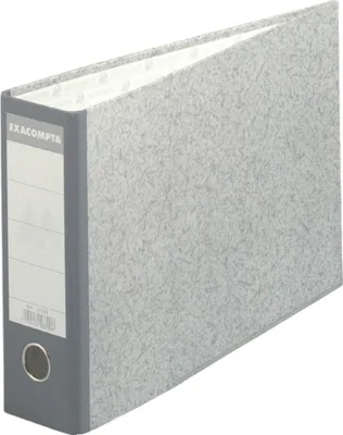 Image de Exacompta 10x Classeur à levier papier marbre gris 70mm A4 Gris-dos gris 53310E