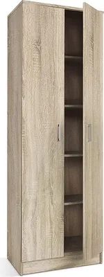 Image de Armoire REY – 2 portes – 80×180 cm – Chêne clair – Style scandinave