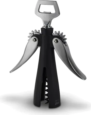 Produktbild von Peugeot Souverain Korkenzieher mit Doppeltem Hebel Flaschen–ffner Korken Zieher Zamac / ABS Schwarz 20 cm 200602