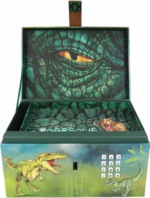 Produktbild von Depesche Dino World Schatztruhe mit Code, Sound und Licht