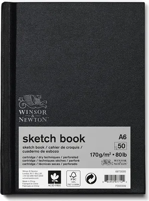 Image de WINSOR & NEWTON Carnet de croquis, A6 50 feuilles