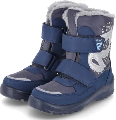 Produktbild von Lurchi Mädchen Winterstiefeletten/ Stiefel KIOKO Blau Synthetik-Textil-Mix Größe: 30