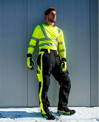 Produktbild von Bundhose ARDON®NEON WINTER, Arbeitshose, schwarz-gelb, Gr. XXL