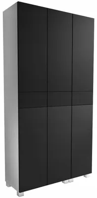 Zdjęcie produktu dla słupek łazienkowy 90 90cm wiszący stojący połysk czarny mat nowoczesny