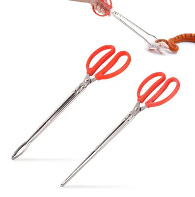Immagine prodotto di 2 pinzette per l'alimentazione di rettili - pinzette lunghe 38 cm per terrari