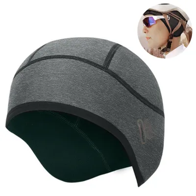 Helmmtze Kinder Kinder Fahrradmtze Winter  Winddichte Helm-Unterziehmtze  Warm & Reflektierend, Grau 2025 Modell