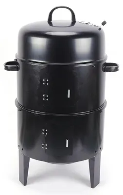 Produktbild von Holzkohle-Grill, 3-in-1 Kochfunktionen, große Kapazität,Schwarz
