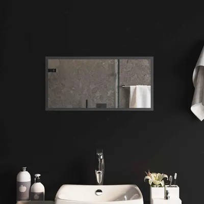 Obrázok produktu pre LED zrkadlo do kúpeľne, priehľadné, 60 x 30 cm, tvrdené sklo