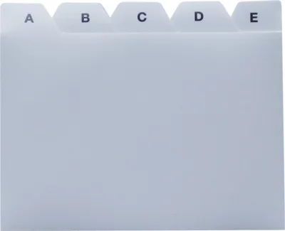 Produktbild von Leitregister PP - A7 quer, grau, 1 St.