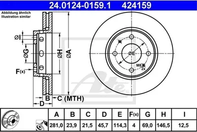 Zdjęcie produktu dla Tarcza Hamulcowa Volvo Przód S40/V40 95-04