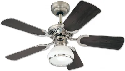 Obrázek produktu pro Stropní ventilátor Princess Radiance II Pewter 90 cm s osvětlením a stahovací šňůrou