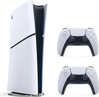 Zdjęcie produktu dla Konsola SONY PLAYSTATION 5 Slim Digital Edition 825 GB E Chassis (CFI-2100) + dodatkowy kontroler Dualsense, biały i czarny