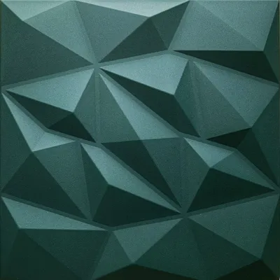 Produktbild von DECCART | 3D Wandpaneele | Dekorative Deckenpaneele aus Polystyrol | Grün | SET 32 x 50x50cm | 8 m² |