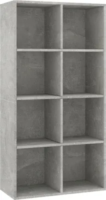 Immagine prodotto di vidaXL Libreria/credenza Grigio cemento 66×30×130 cm Pannelli in legno