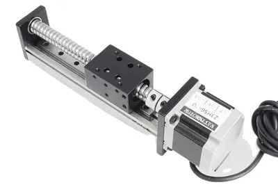 Productafbeelding van Lineaire geleider met kogelomdraaier, Nema 23 stappenmotor, compatibele motorbesturing, alleen lineair model CBX1605, slag 400 mm