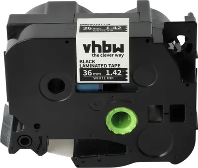 Produktbild von vhbw Schriftband-Kassette Ersatz für Brother TZE-365, TZ-365 für Etiketten-Drucker 8m x 36mm Weiß auf Schwarz