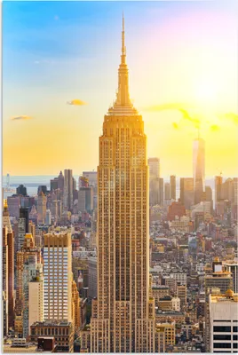 Produktbild von MuchoWow® Poster New York - Sonne - Empire State Building 20x30 cm - Papierdruck